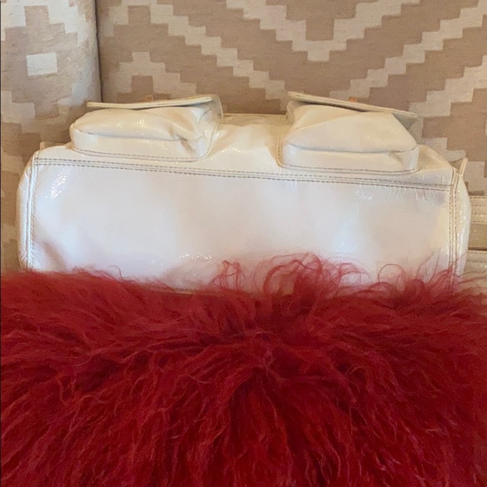 KOOBA Vintage White Patent Leather Satchel - Picture 4 of 15